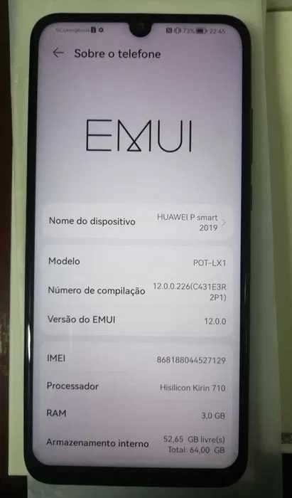 Huawei P Smart phone telemovel
