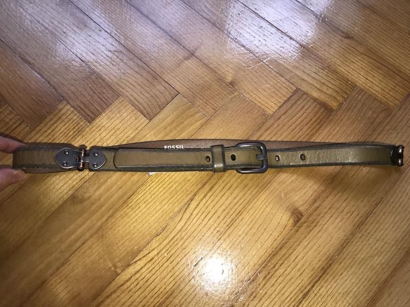 Fossil-стильний ремінь, шкіра/метал, розмір s