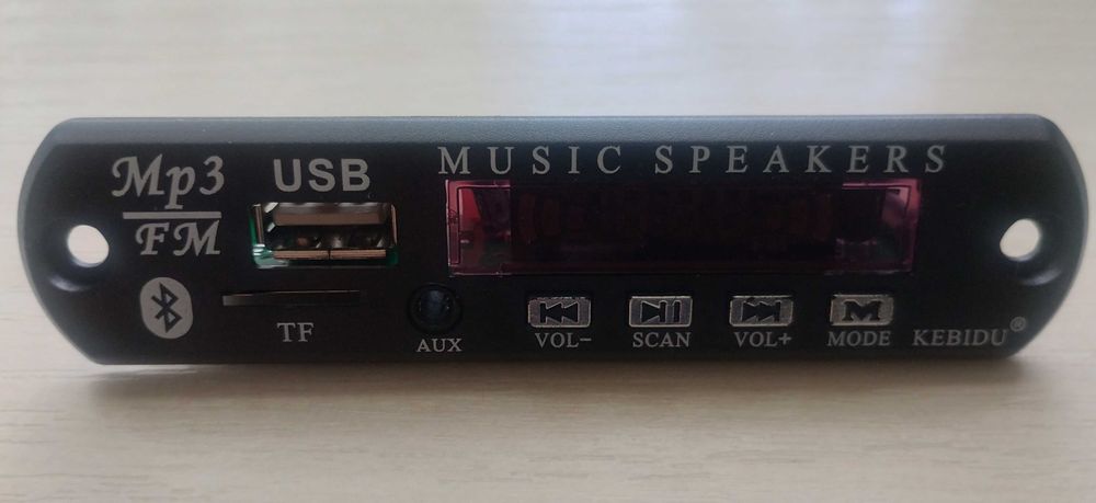 MP3 Bluetooth 5.0 модуль KEBIDU 9V 12V с цветным дисплеем
