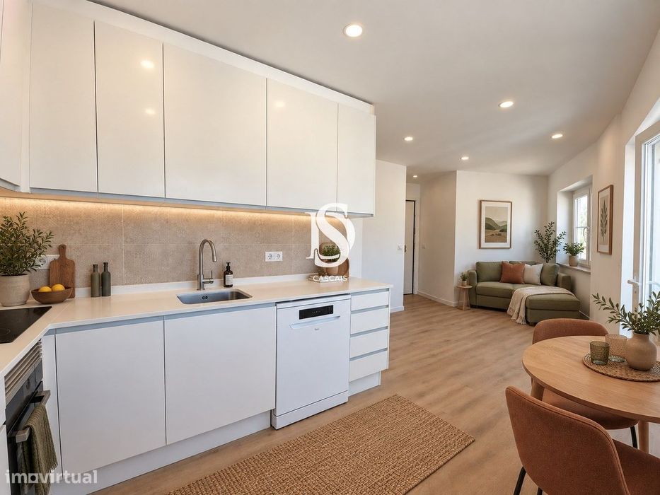 Apartamento T1, Totalmente renovado no centro de Alcochete