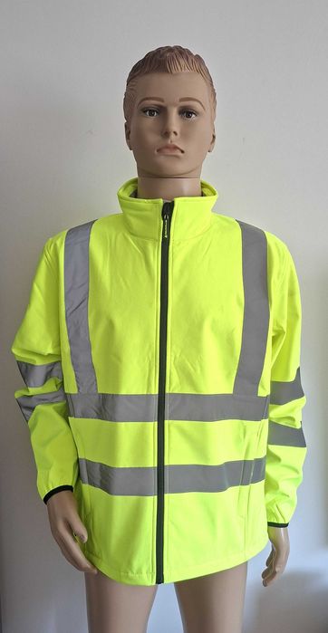 Kurtka męska Delta Plus Lega softshell żółta fluo odblask nowa z metkami roz. XL