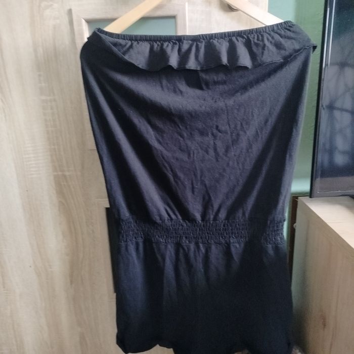 Kombinezon damski S spodenki krótkie falbana czarny Esmara  36 38