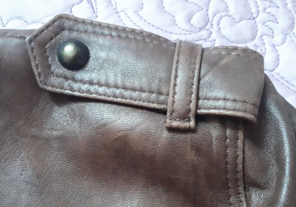 Kurtka skórzana włoska marki GIANNI - rozmiar 38/40, ELEGANCKA !!!