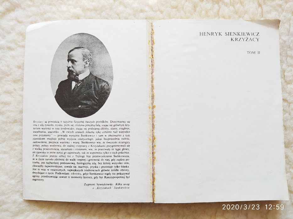 KRZYŻACY Henryk Sienkiewicz tom II Państwowy Instytut Wydawniczy