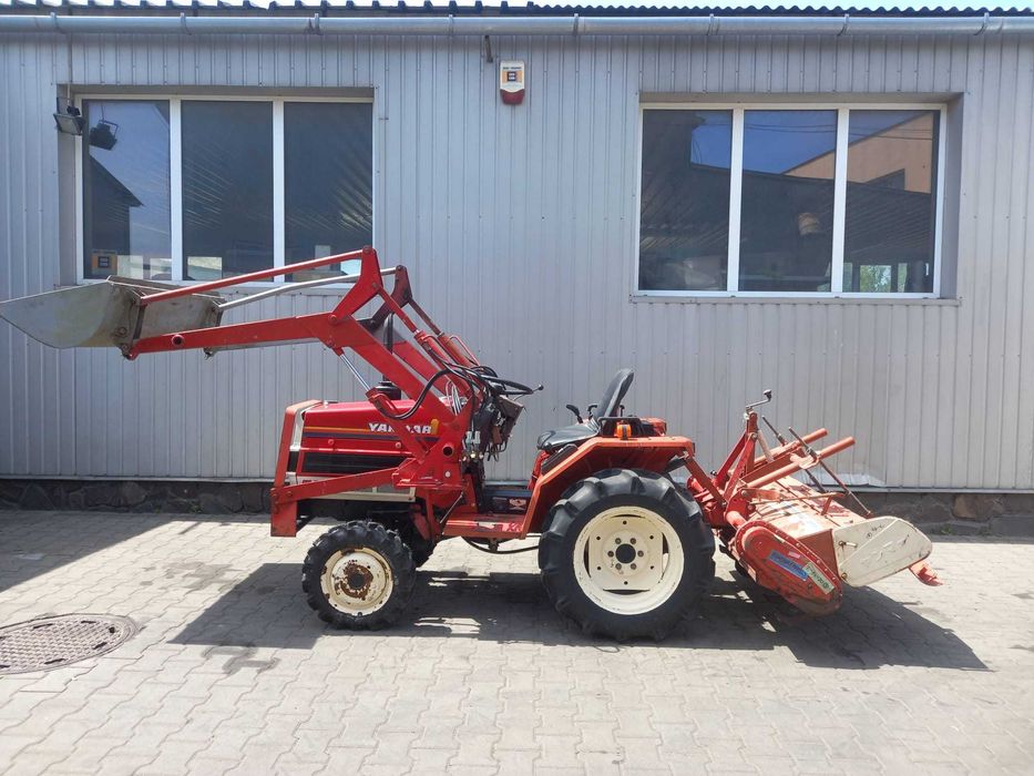 Japoński traktorek Yanmar F15D z ładowaczem i glebogryzarką 4x4 15 KM TUR