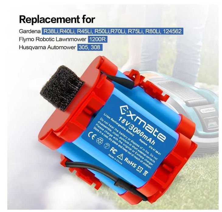 Bateria do Gardena/Husqwarna 18V 2500mAh Exmate