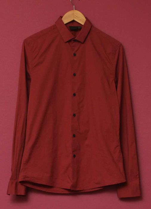 Asos рр S рубашка из хлопка и лайкры