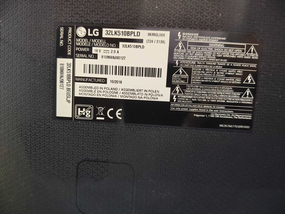 Tv LG 32lk510bpld