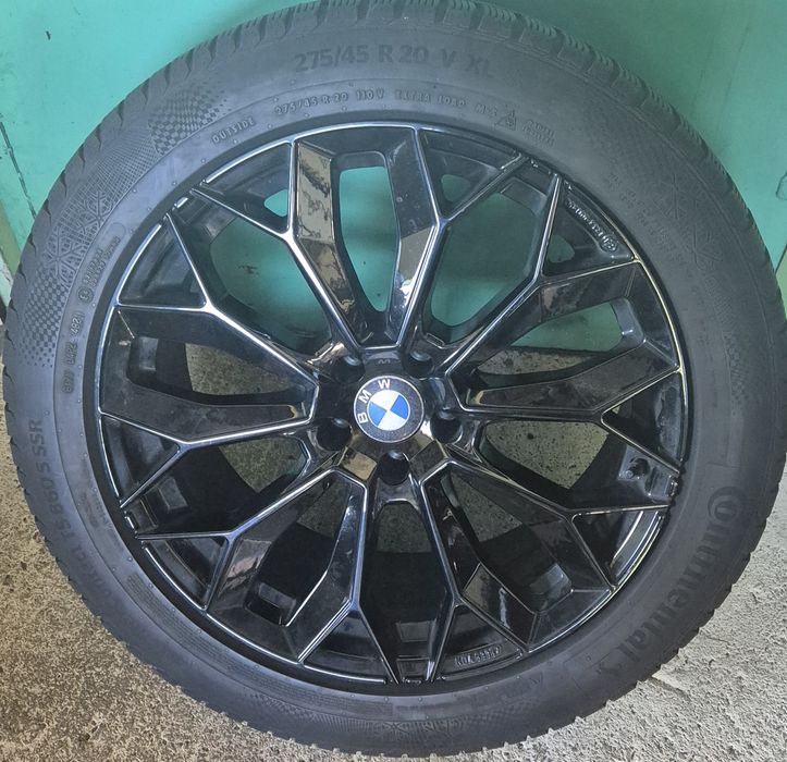 Koła zimowe 20" BMW X5 X6 G06 G05 Audi Q5 Mercedes felgi AEZ Leipzig KBA 53357 5X112 9J ET35 66,6 Continental Wintercontact ts860