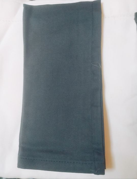 Guardanapos antracite/preto algodão
