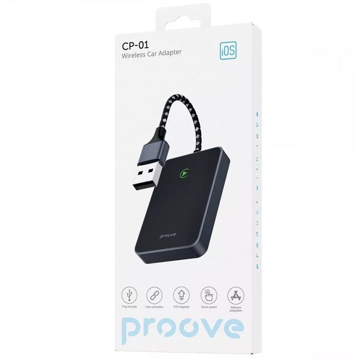 Бездротовий адаптер CarPlay Proove СP-01 Wireless Car Adapter