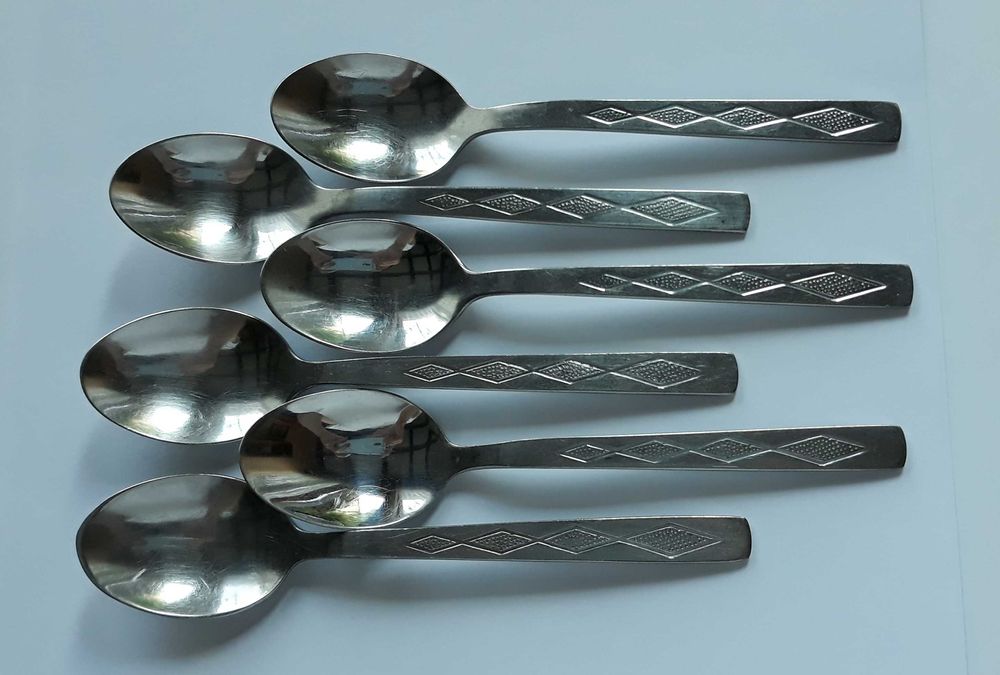 Sztućce PRL: 24 elementy KARO / ROMBY (nr.2), Gerlach