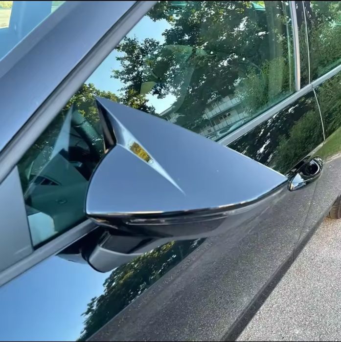 Capas espelhos SEAT Leon 5F mk3, Ibiza 6F mk5 preto brilhante - novas