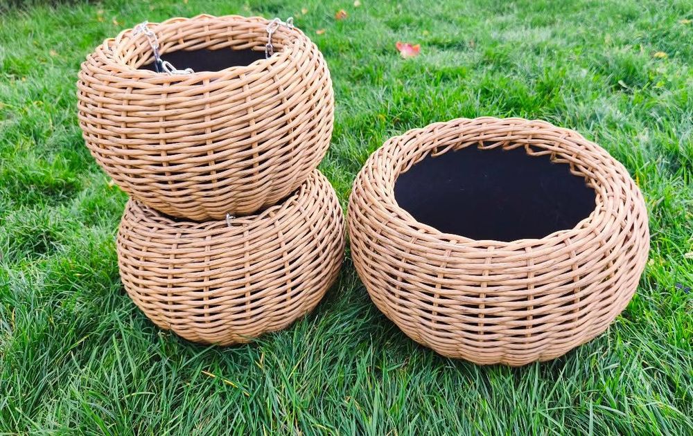 Кашпо з ротанга/Вироби з ротанга