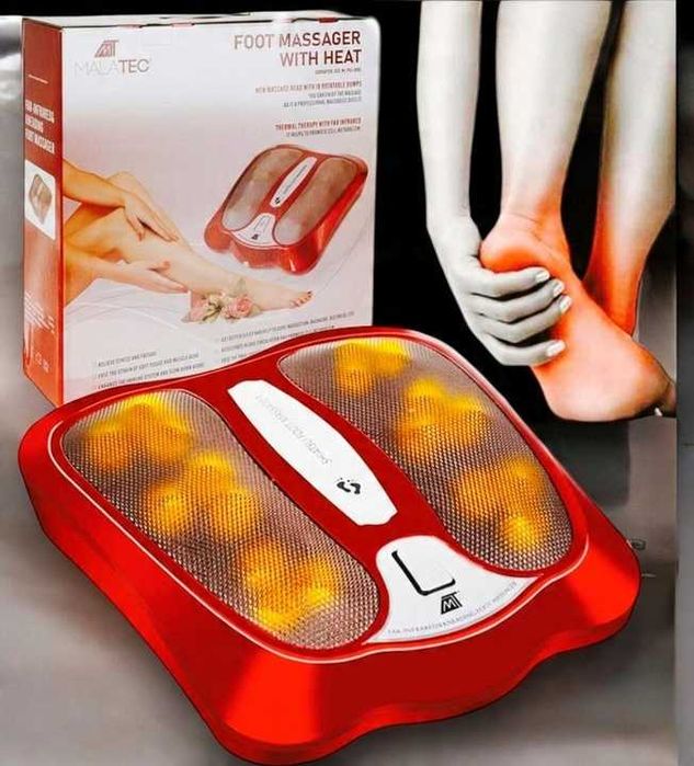 2w1 Masażer do STÓP Nóg Shiatsu z Podgrzewaniem Wibracyjny do Masażu