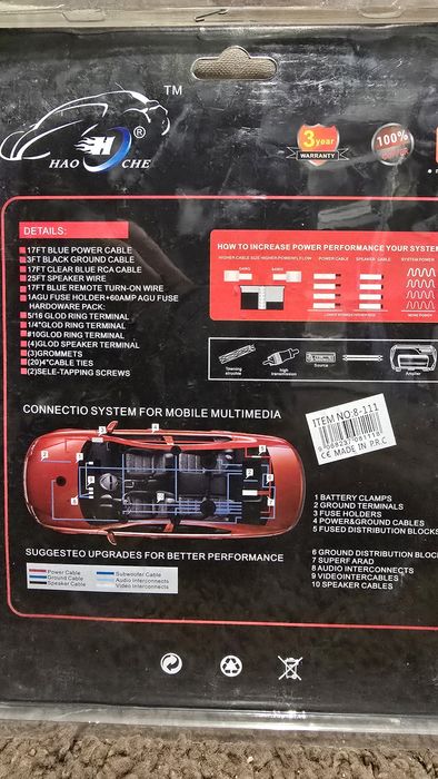 Kable car audio przewody