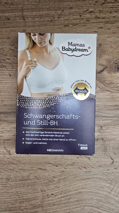 Nowy biustonosz, stanik ciążowy, do karmienia Babydream Mamas r. S, biały