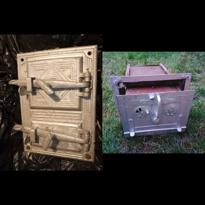 Drzwiczki do pieca kaflowegoi części pieca + piekarnik