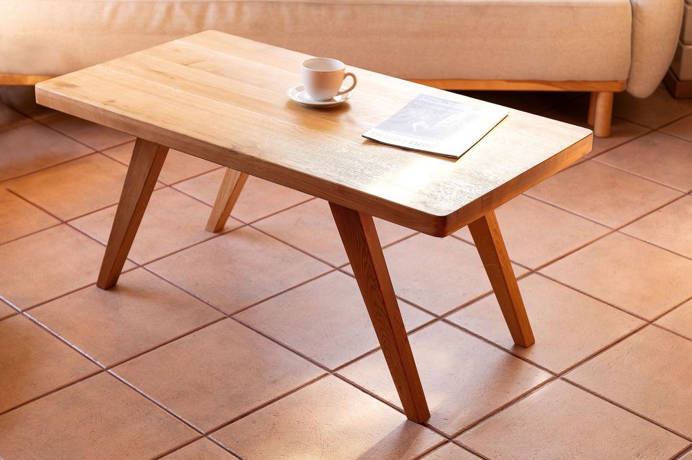 Stolik kawowy dębowy z litego drewna