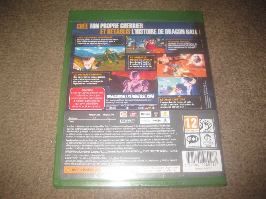Jogo "Dragon Ball: Xenoverse" para a Xbox One/Impecável!