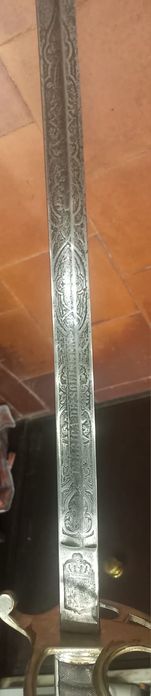 Sabre de Oficial de Cavalaria Portuguesa "FABRICA DE SOLINGEN" - "ANNO 1903" - Armas Reais