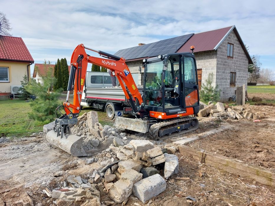 Usługi minikoparką i wywrotką 3.5t