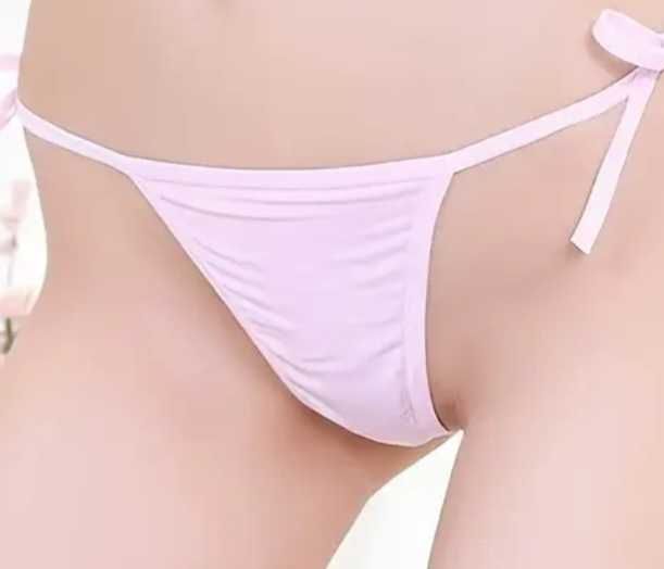 Majtki damskie stringi wiązane