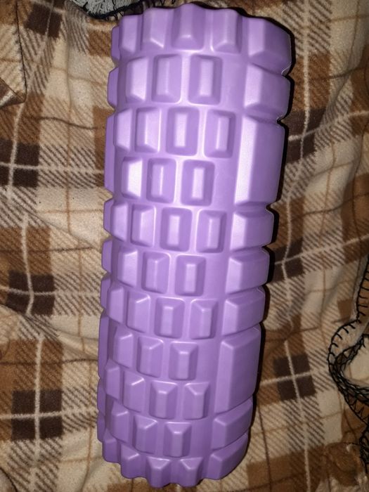 Валик для йоги фитнеса ролик масажный тренажёр для тренировок