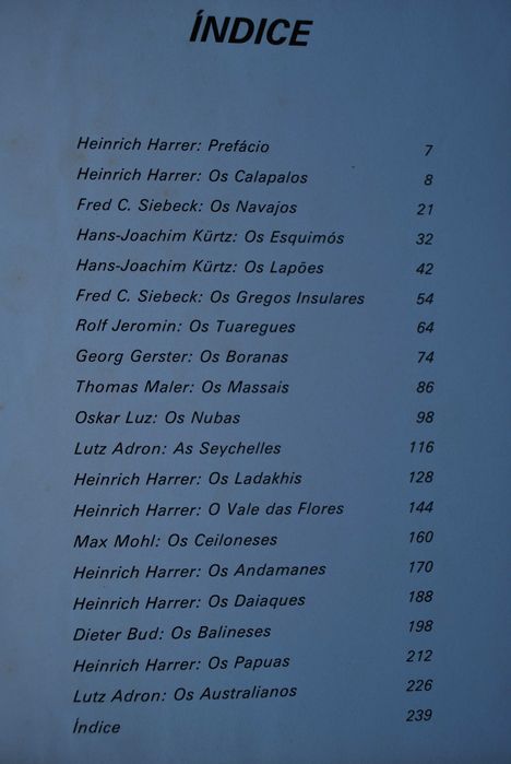 Os Últimos Paraísos do Homem de Heinrich Harrer