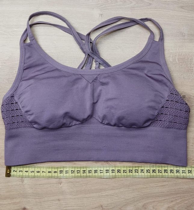 Stanik do ćwiczeń M fioletowy