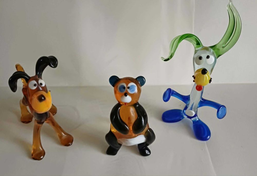 Figurki szklane typu Murano