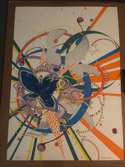 Serigrafia "Diagrama de flocos de neve" de Vera Fonseka