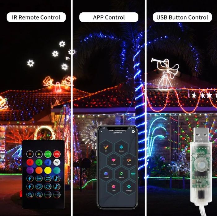 Lampki choinkowe LED USB