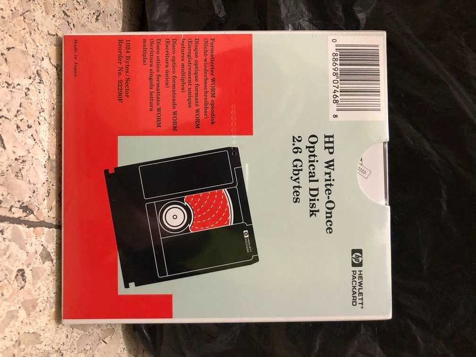 Disco HP Worm Magneto-Óptico 2.6 Gbytes