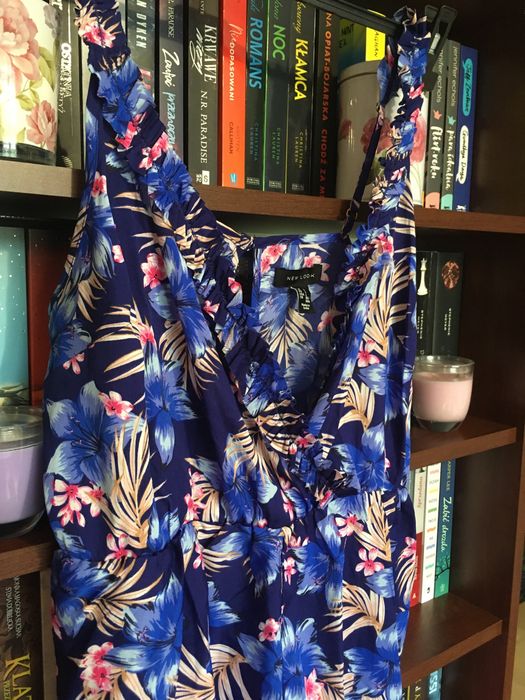 Niebieski kombinezon plażowy New Look L