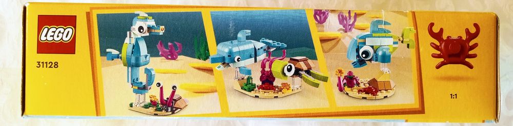 LEGO, creator, podwodny świat, zwierzęta wodne, 6+, 31128, klocki