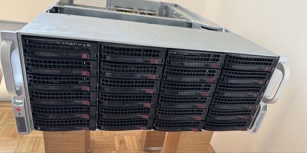 CSE-846 Serwer SUPERMICRO 4U 24x3.5 2xPWS-920P-SQ szyny serwerowe