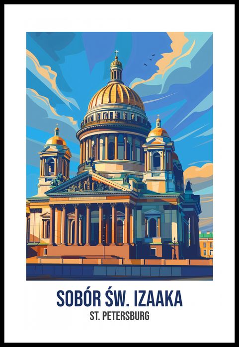 Plakat 53x81cm Sobór św. Izaaka