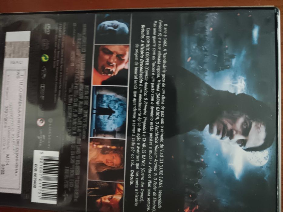 filme dvd original - drácula a historia desconhecida