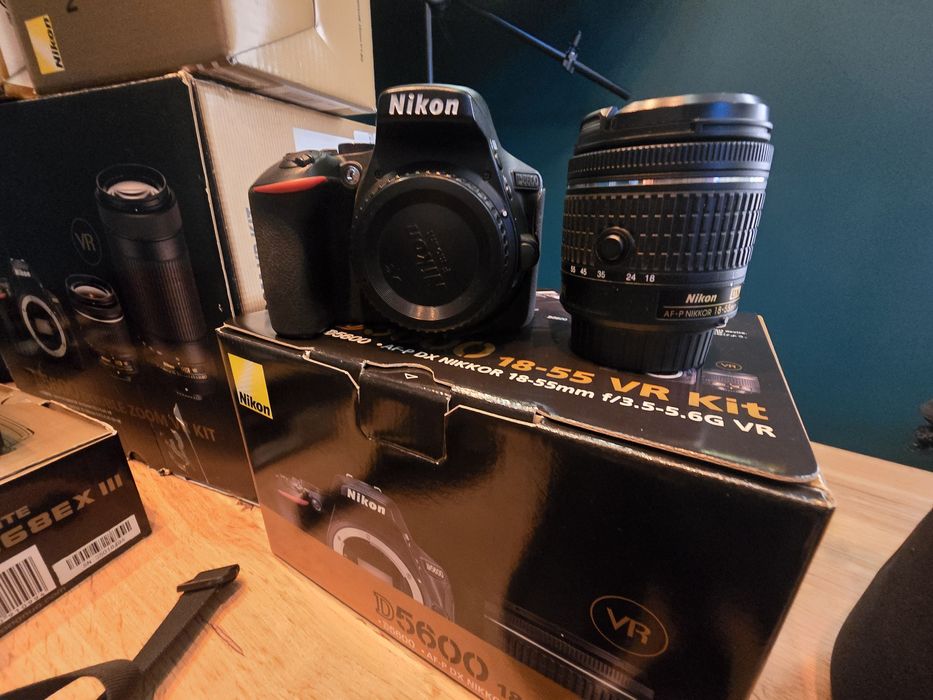 KOMPLETNY ZESTAW Foto. Nikon D5600  + obiektywy + akcesoria.