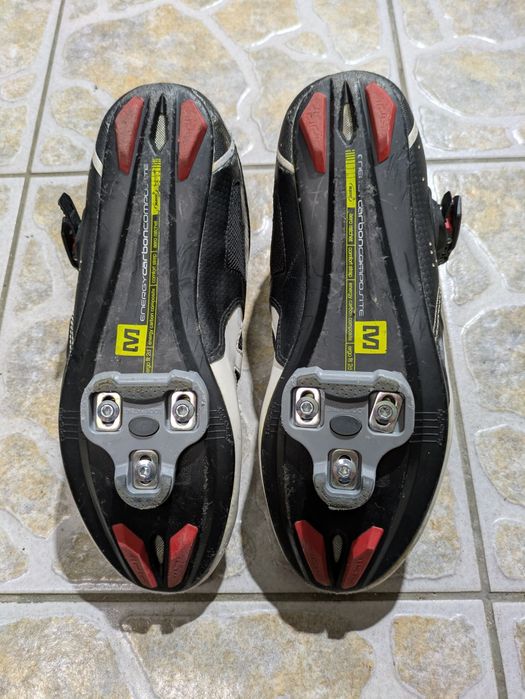 Sapatos mavic com pedais de encaixe para bicicleta de estrada