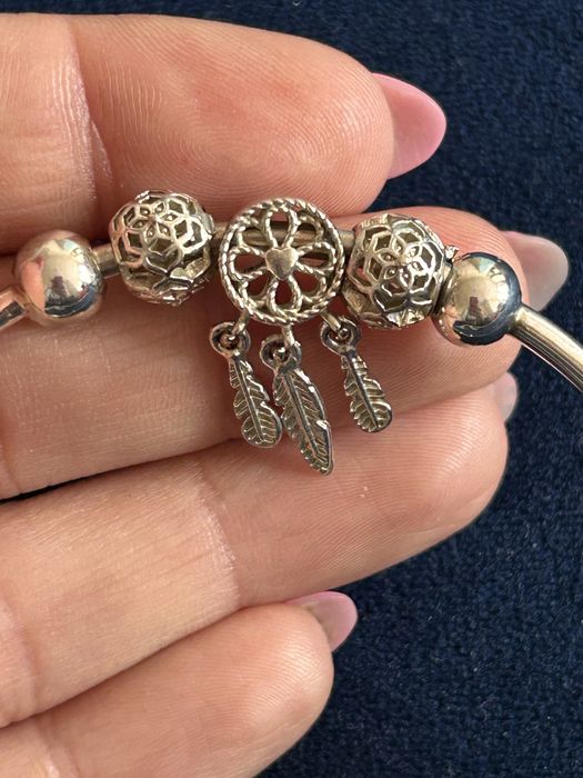 Piękna bransoletka posrebrzana