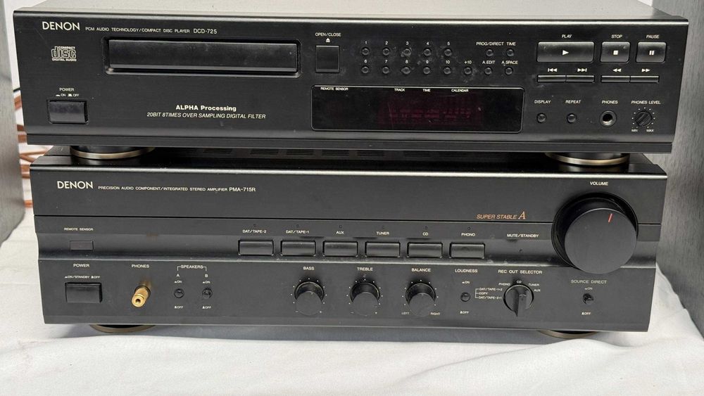 Wieża zestaw Denon HI-FI Made in Germany + kolumny Dali 104