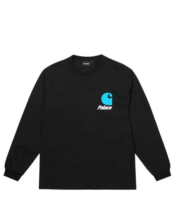 Лонгслів Palace x Carhartt WIP Logo Longsleeve Black