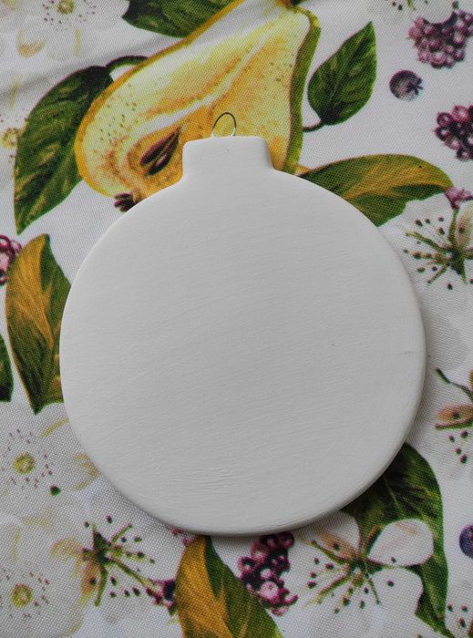 Raw Ceramic Christmas Ornament