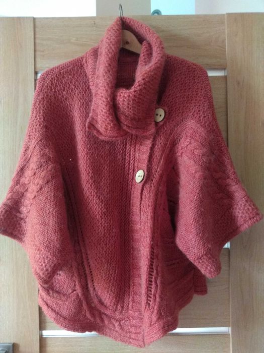 Kamizelka ponczo nietoperz narzutka