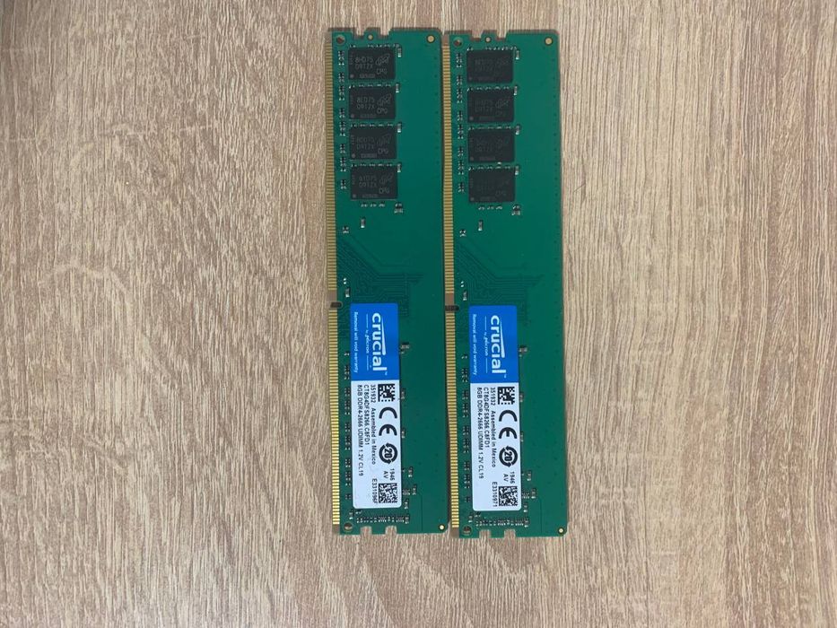 Оперативна памʼять Crucial 16GB (2×8GB) DDR4 2666MHz