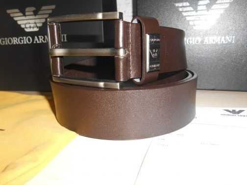 Emporio Armani pasek firmowy, skóra naturalna, Włochy 229