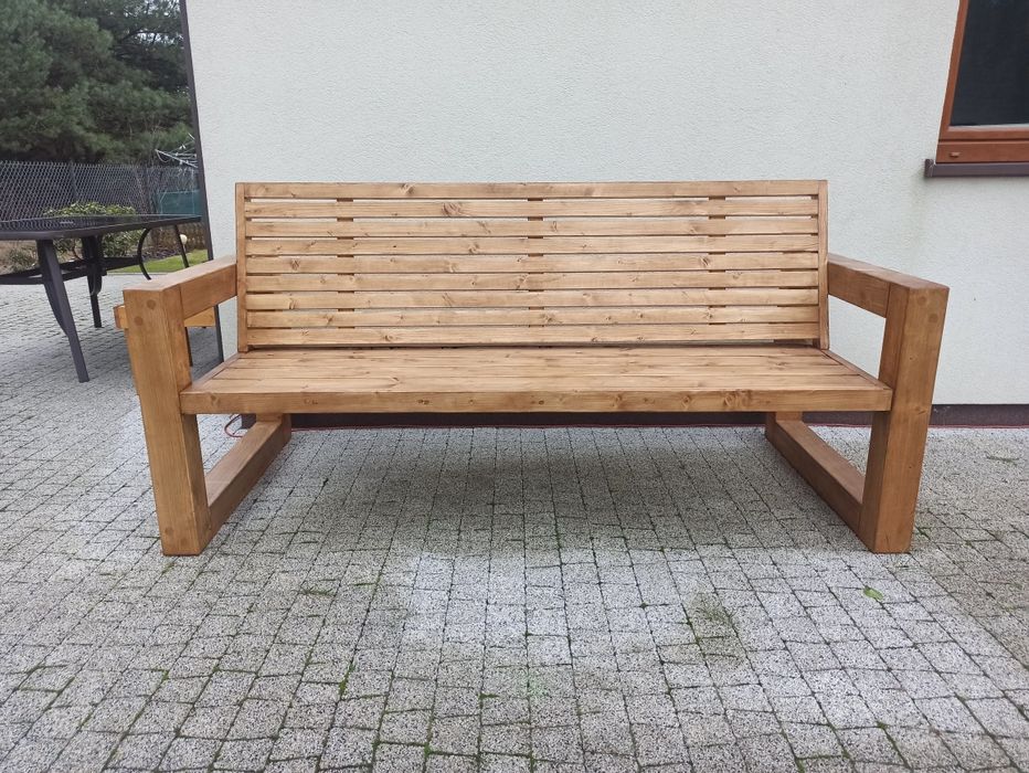 Drewniana ławka ogrodowa/sofa