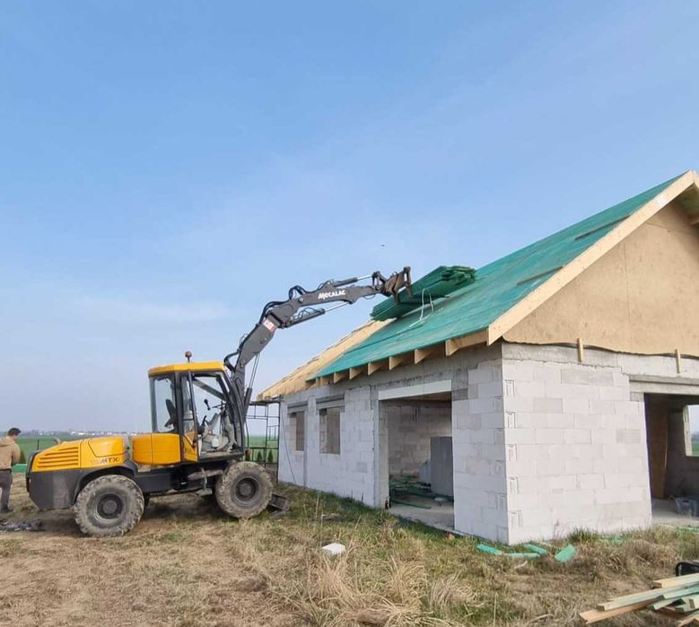 Usługi  koparko-ładowarka Mecalac